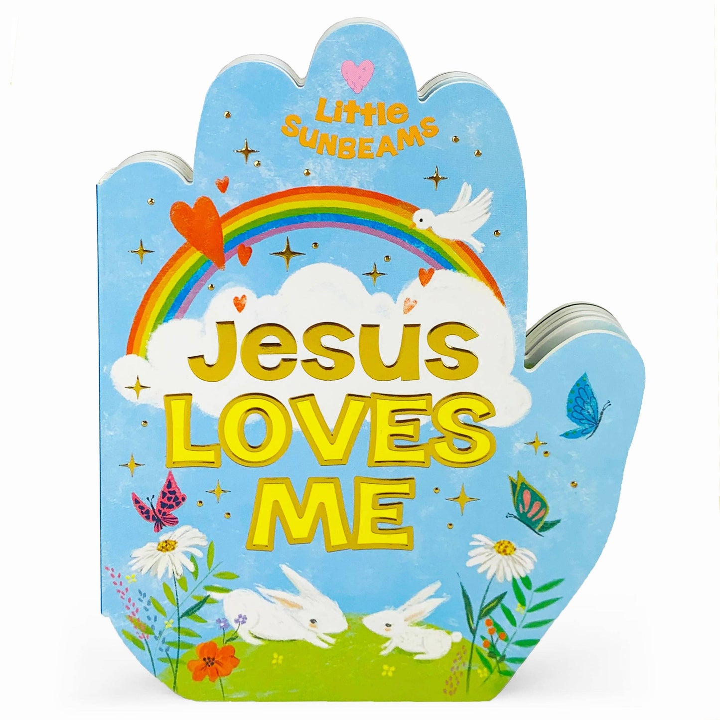 Cottage Door Press - Jesus Loves Me Praying Hands Shaped Board Book