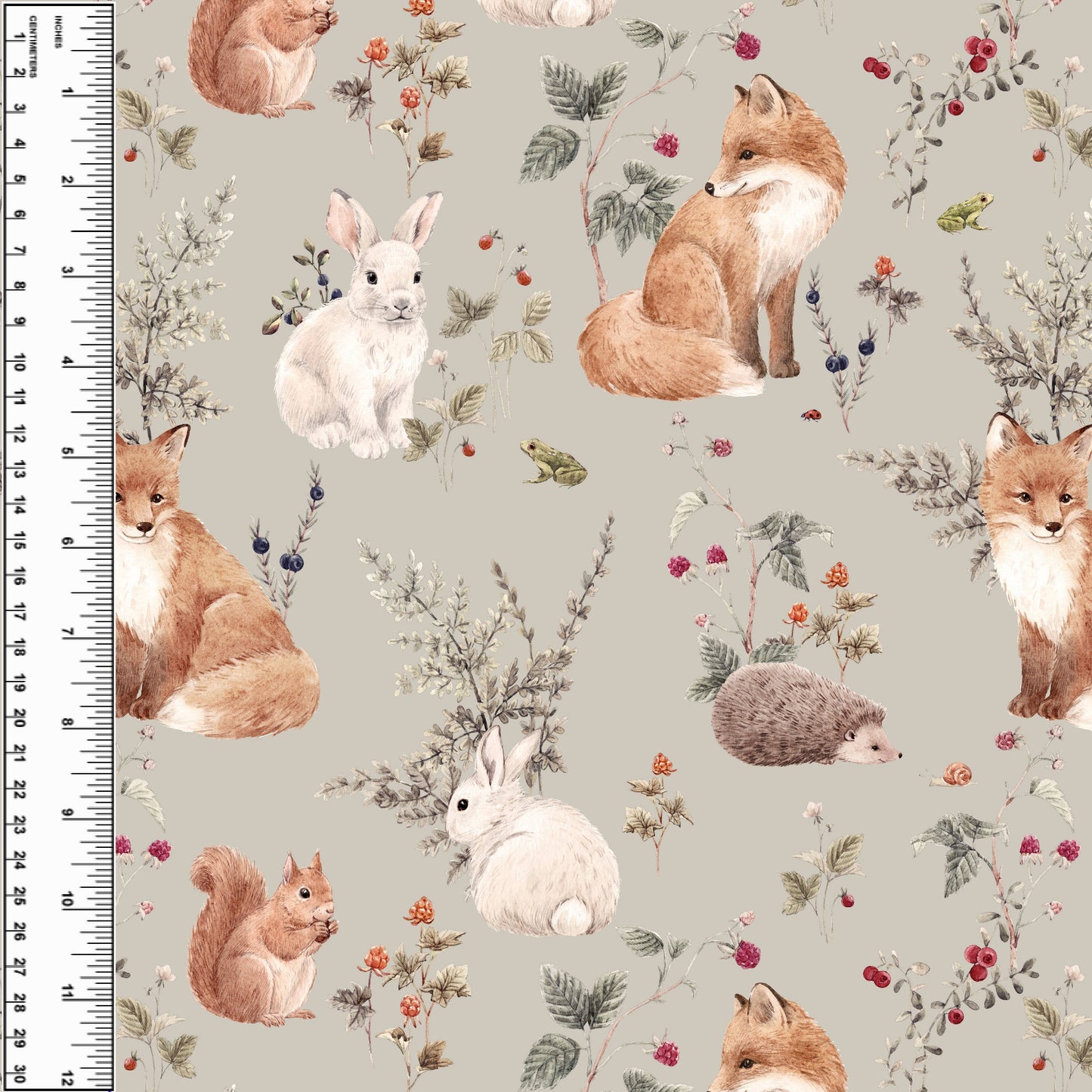 Busy Little Stitches - Fox & Hare Berries Toddler Blanket