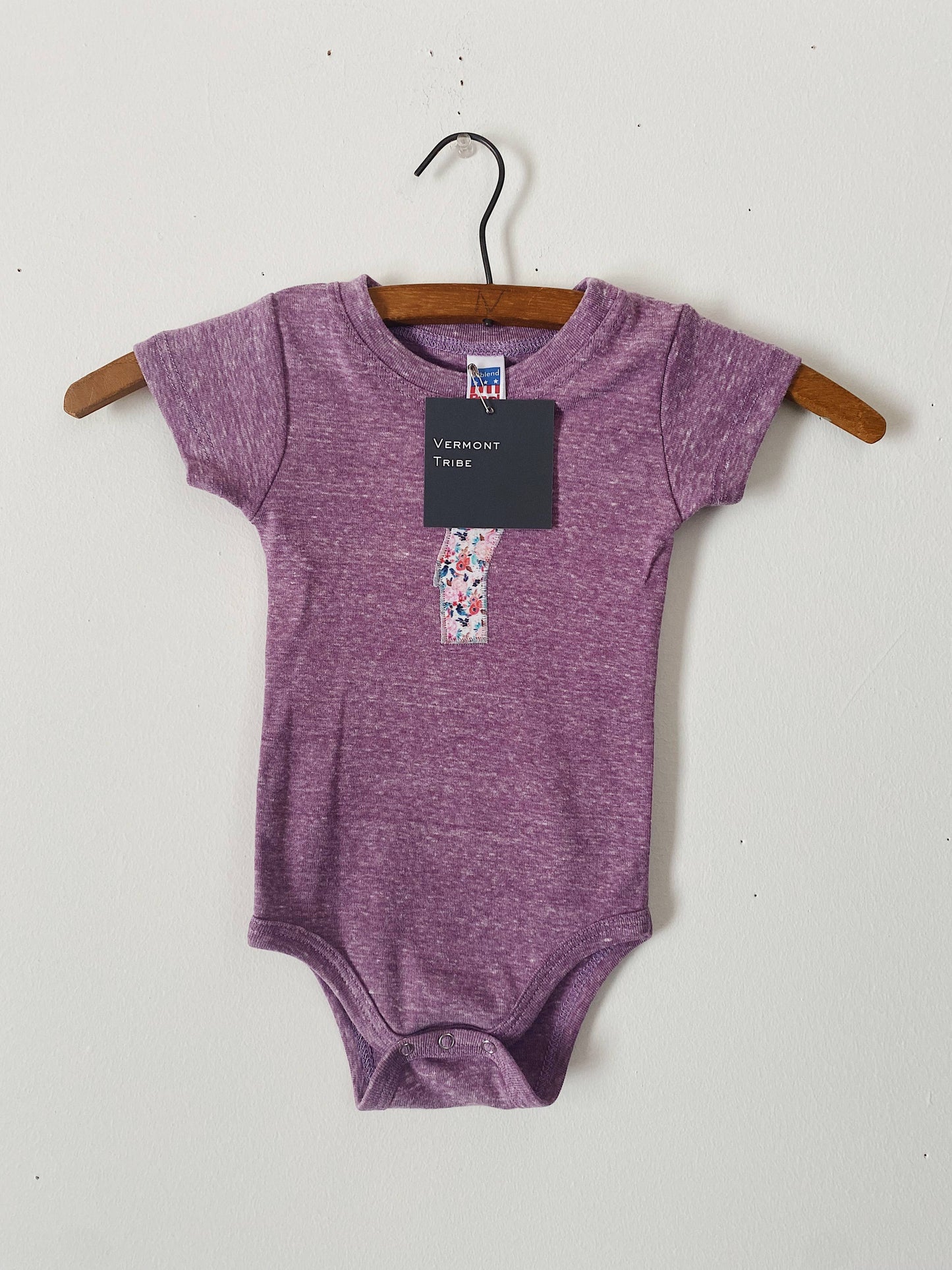 Vermont Tribe - Vermont Baby Bodysuit - Purple