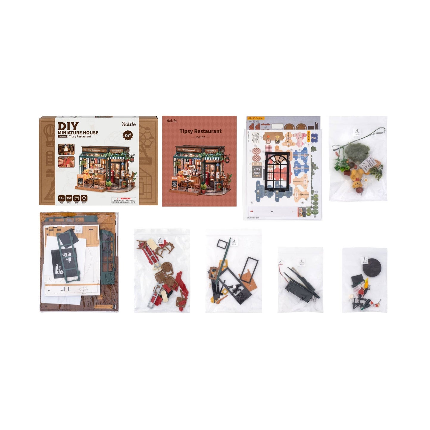 Hands Craft - DIY Miniature House Kit: Tipsy Restaurant