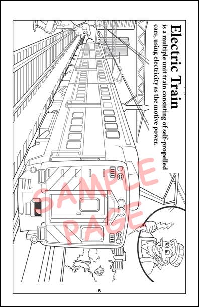 Really Big Coloring Books | ColoringBook.com - 12-pack Trains 5.5"x8.5"