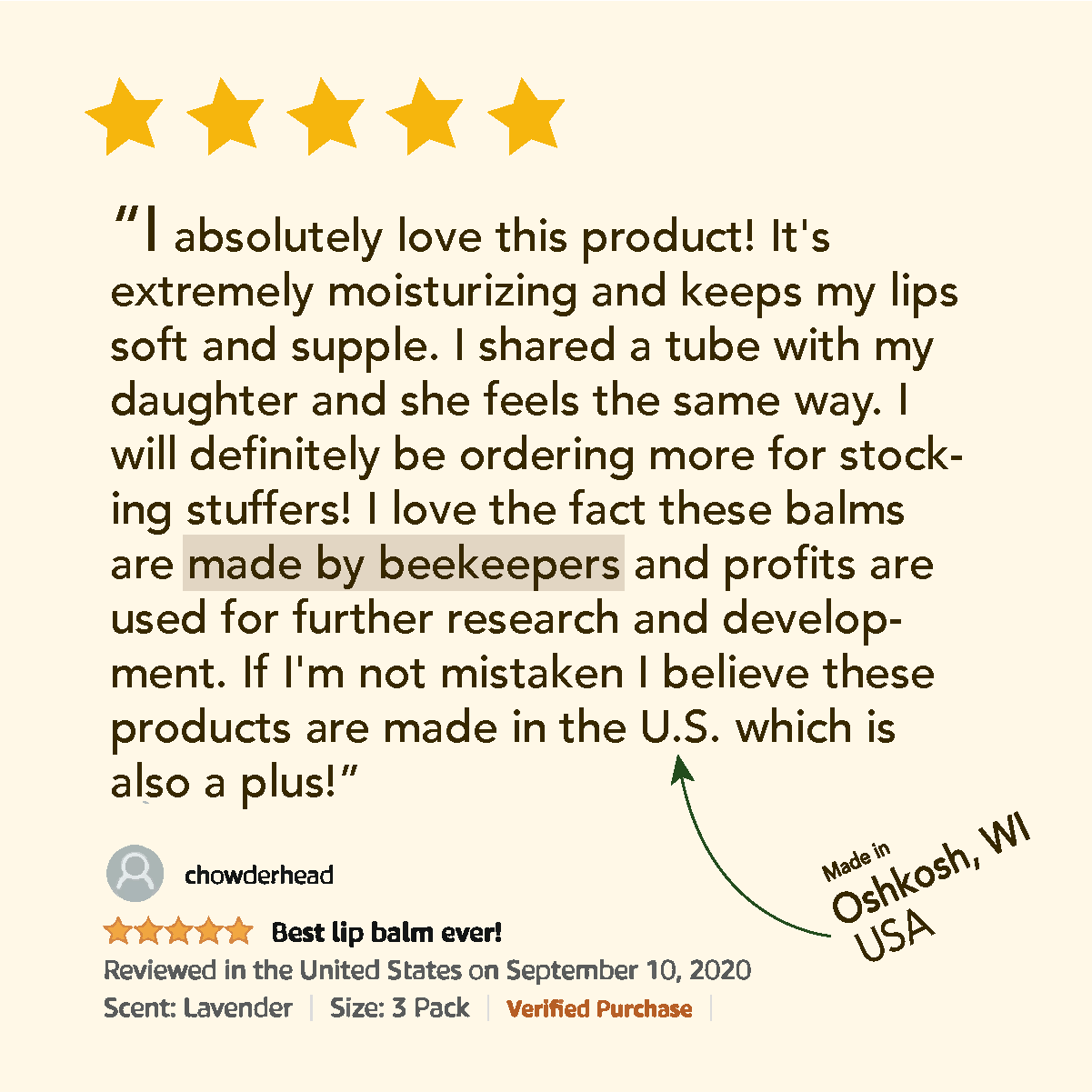 Bee Bella - Pomegranate Mango Lip Balm | 6-Pack