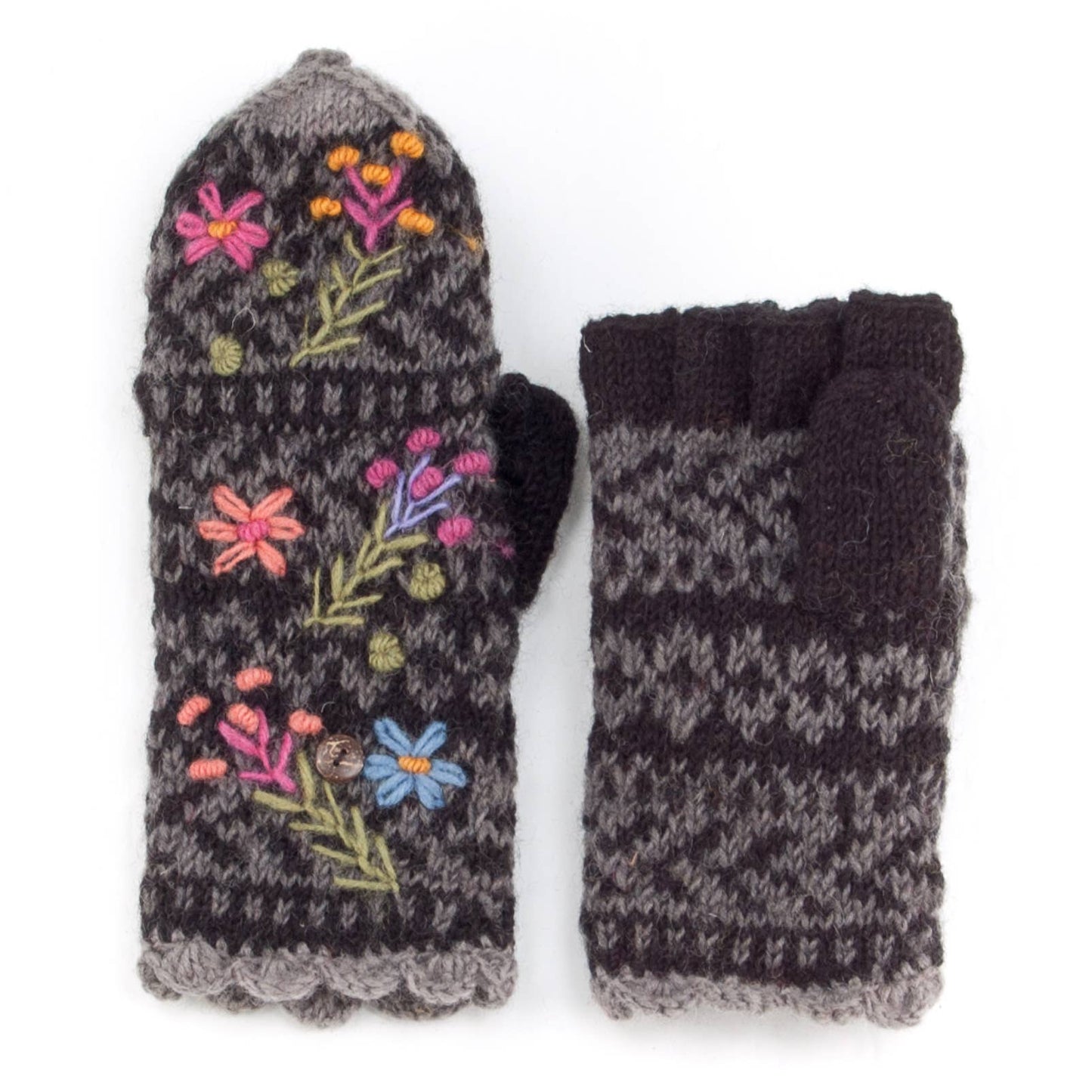 Lost Horizons Knitwear - Sadie - women's wool knit finger mittens