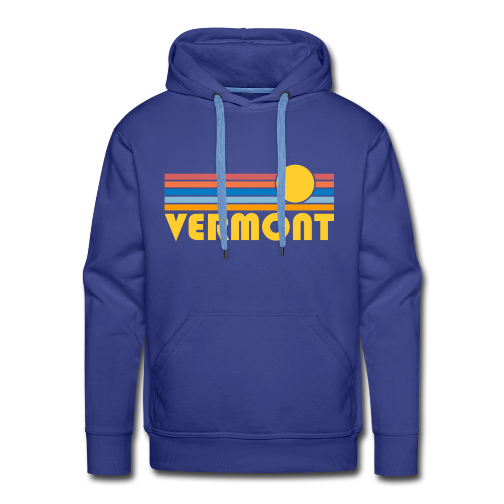 Hey Mountains - Premium Vermont Hoodie - Retro Sun