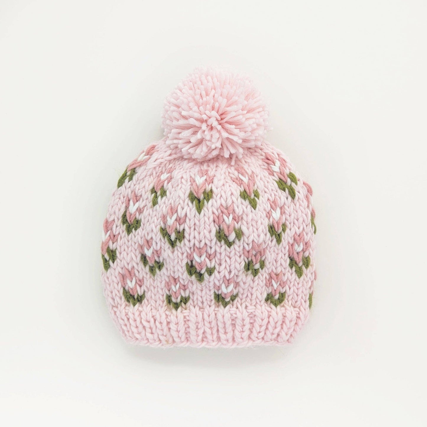 Huggalugs - Bitty Blooms Blush Beanie Hat for Baby & Kids
