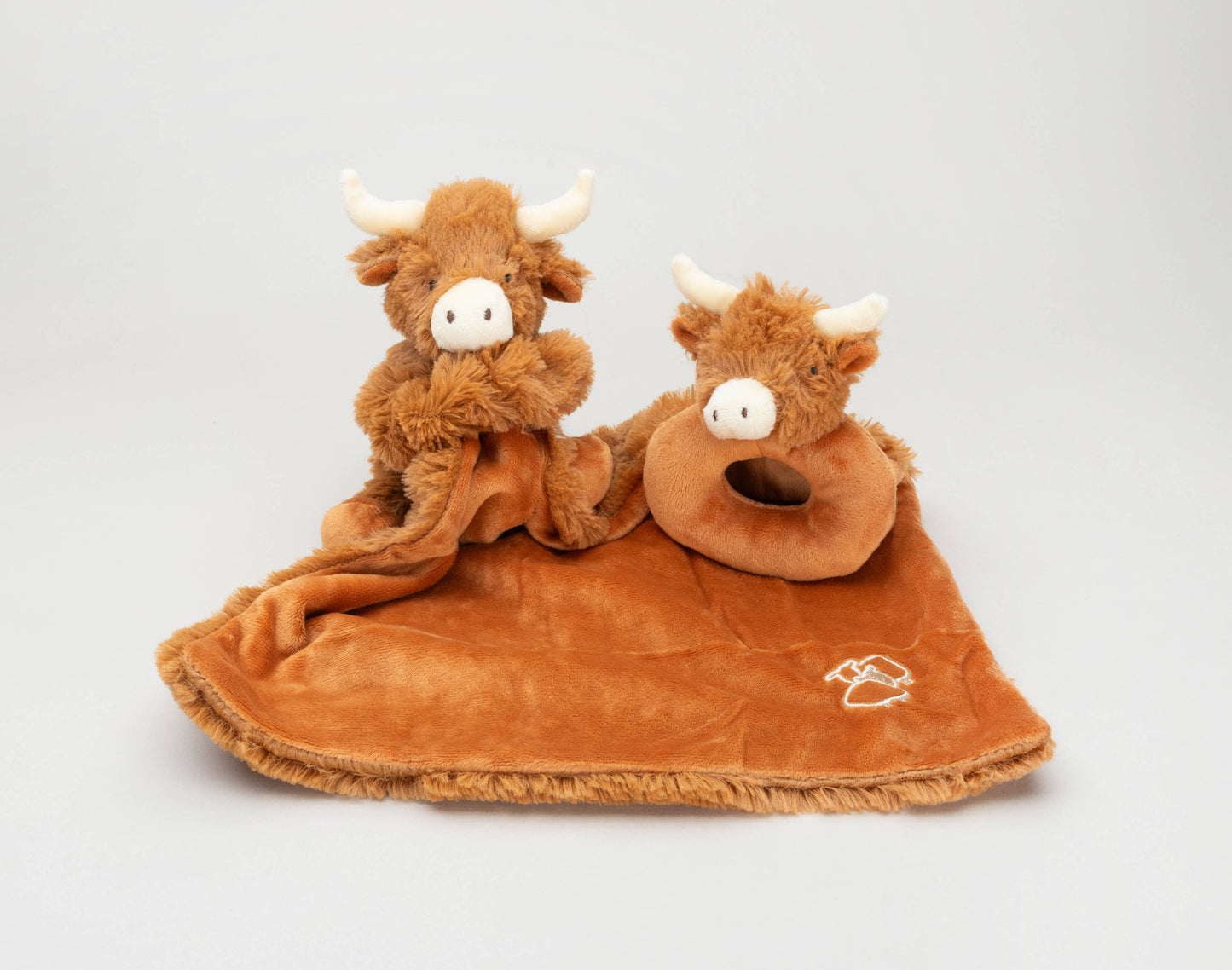 Jomanda Soft Toys & Accessories - Horny Highland Cow Baby Soft Toy Soother Comforter 29cm