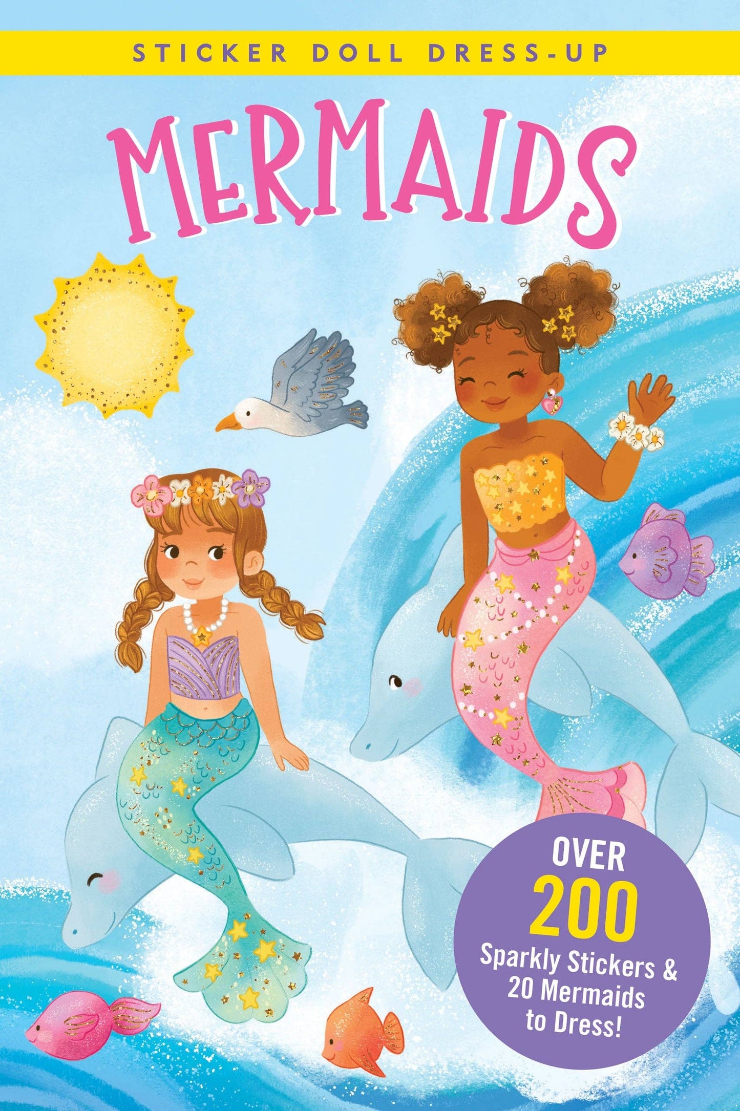 Peter Pauper Press - Mermaids Sticker Doll Dress-Up Book
