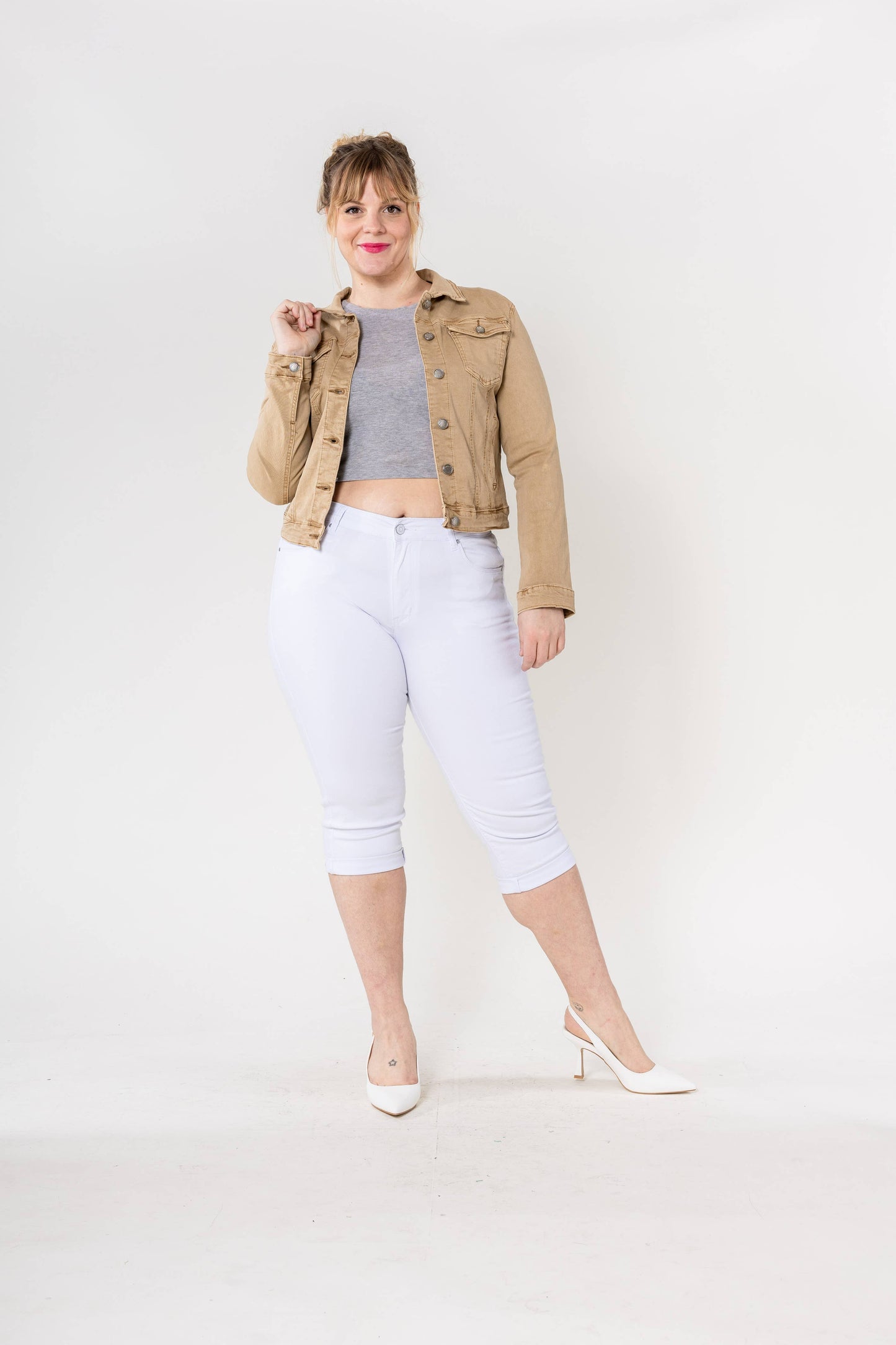 Nina Carter - Color Jacket - Plus size Sage