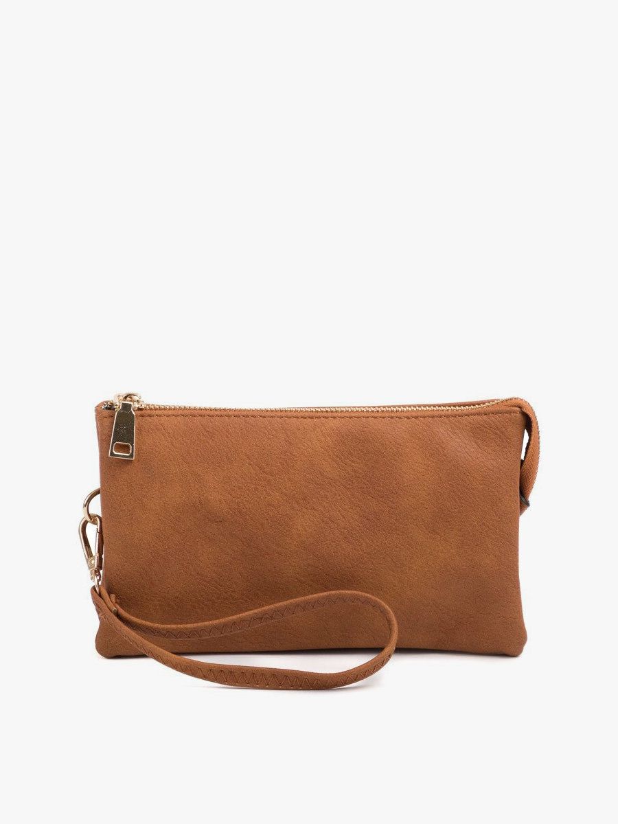 Jen & Co. - M013 Riley Monogrammable 3 Compartment Crossbody/Wristlet