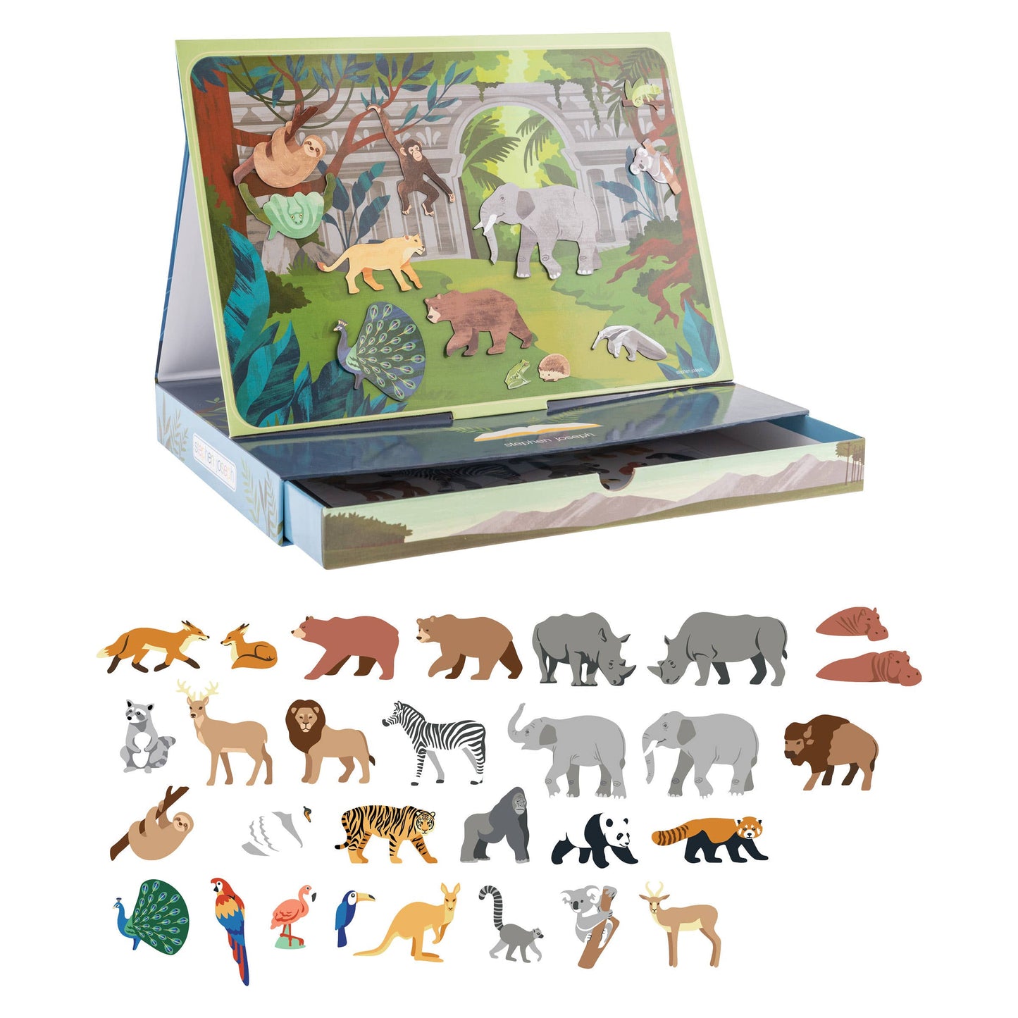 Stephen Joseph Gifts - Magnetic Scene Drawer Toy Set for Kids