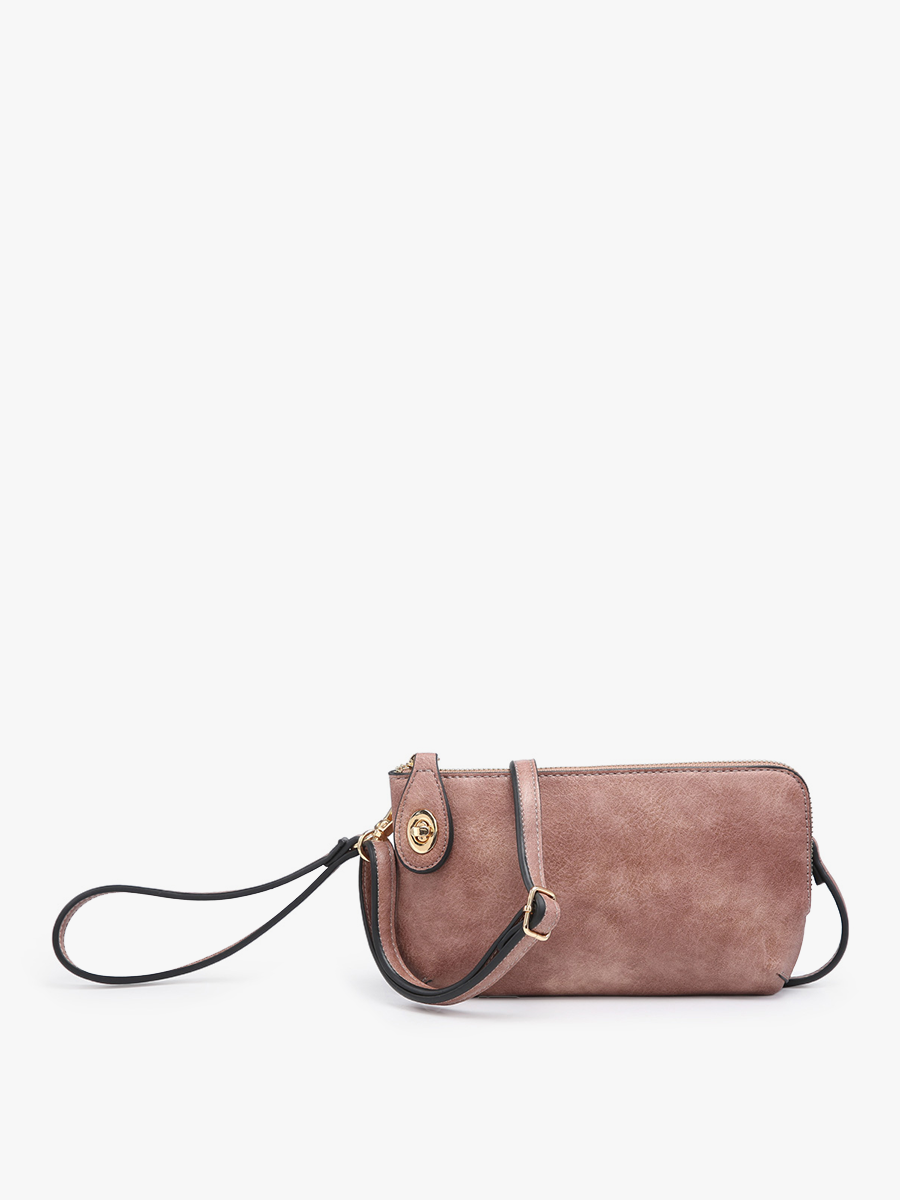 Jen & Co. - M1818 Kendall Crossbody/Wristlet w/ Twist Lock Closure