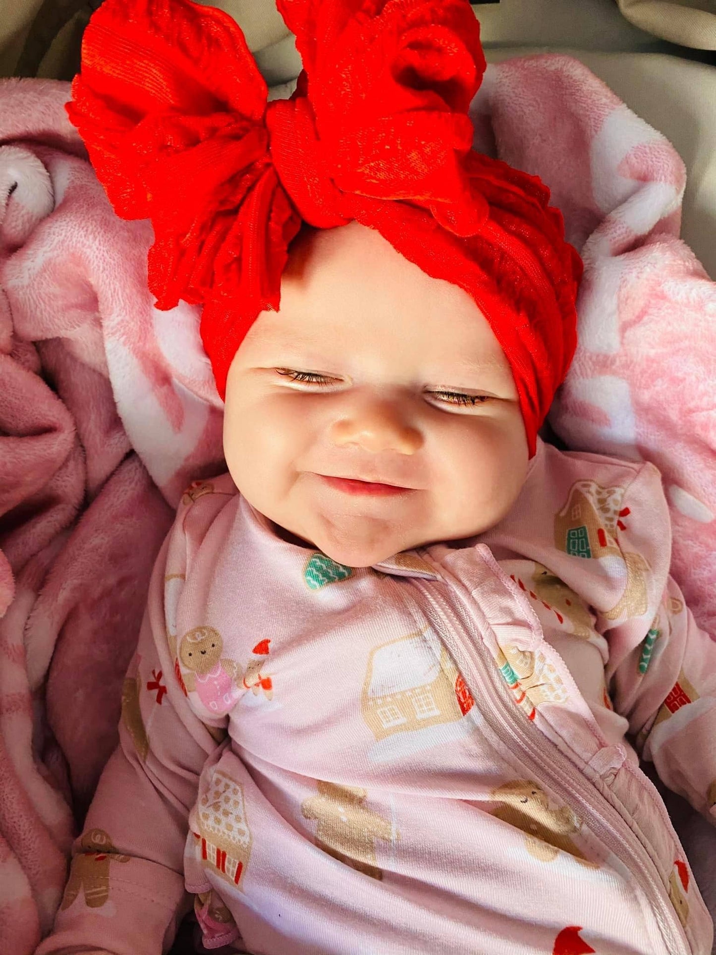 Rockin Royalty - Bright Red Ruffled Headband