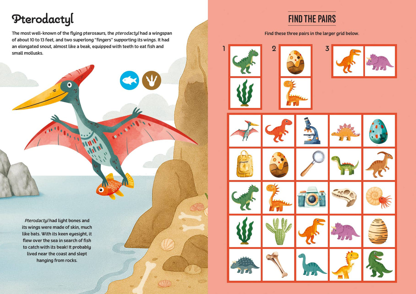 EDC Publishing - Activity Book with Stickers: Discovering Dinosaurs