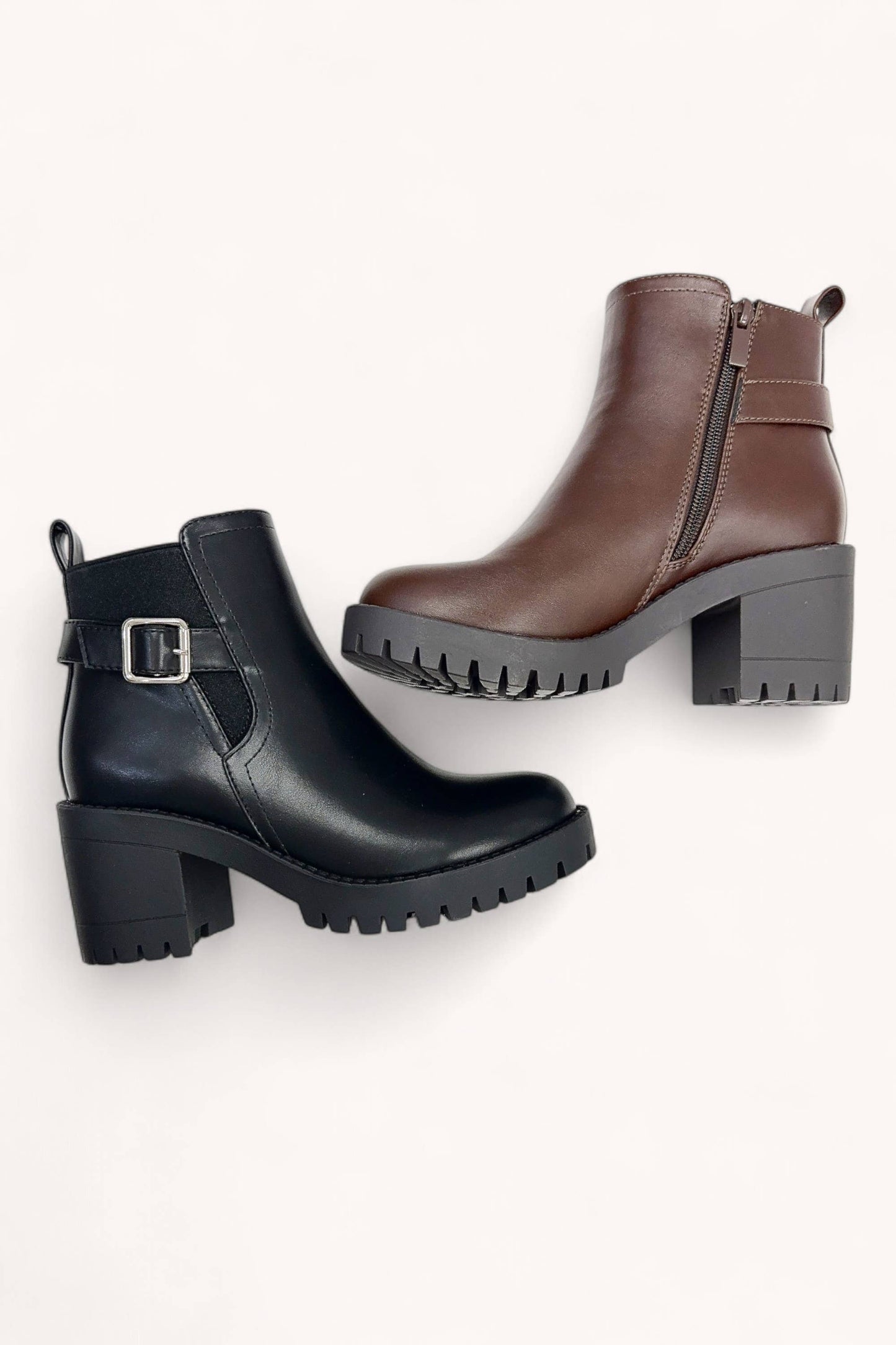 CCOCCI - BIANCA-87 BUCKLE ANKLE STRAP PLATFORM CHELSEA BOOT