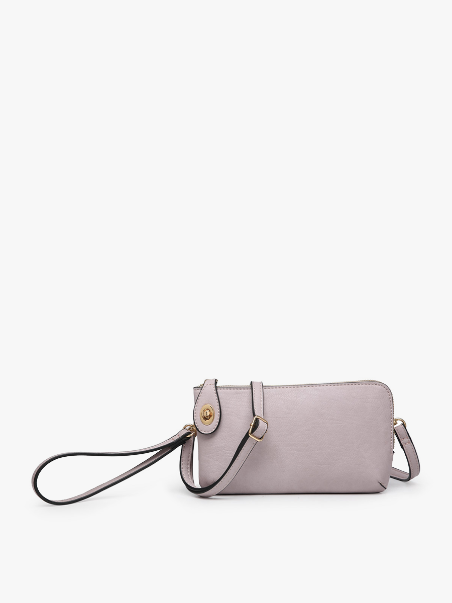 Jen & Co. - M1818 Kendall Crossbody/Wristlet w/ Twist Lock Closure