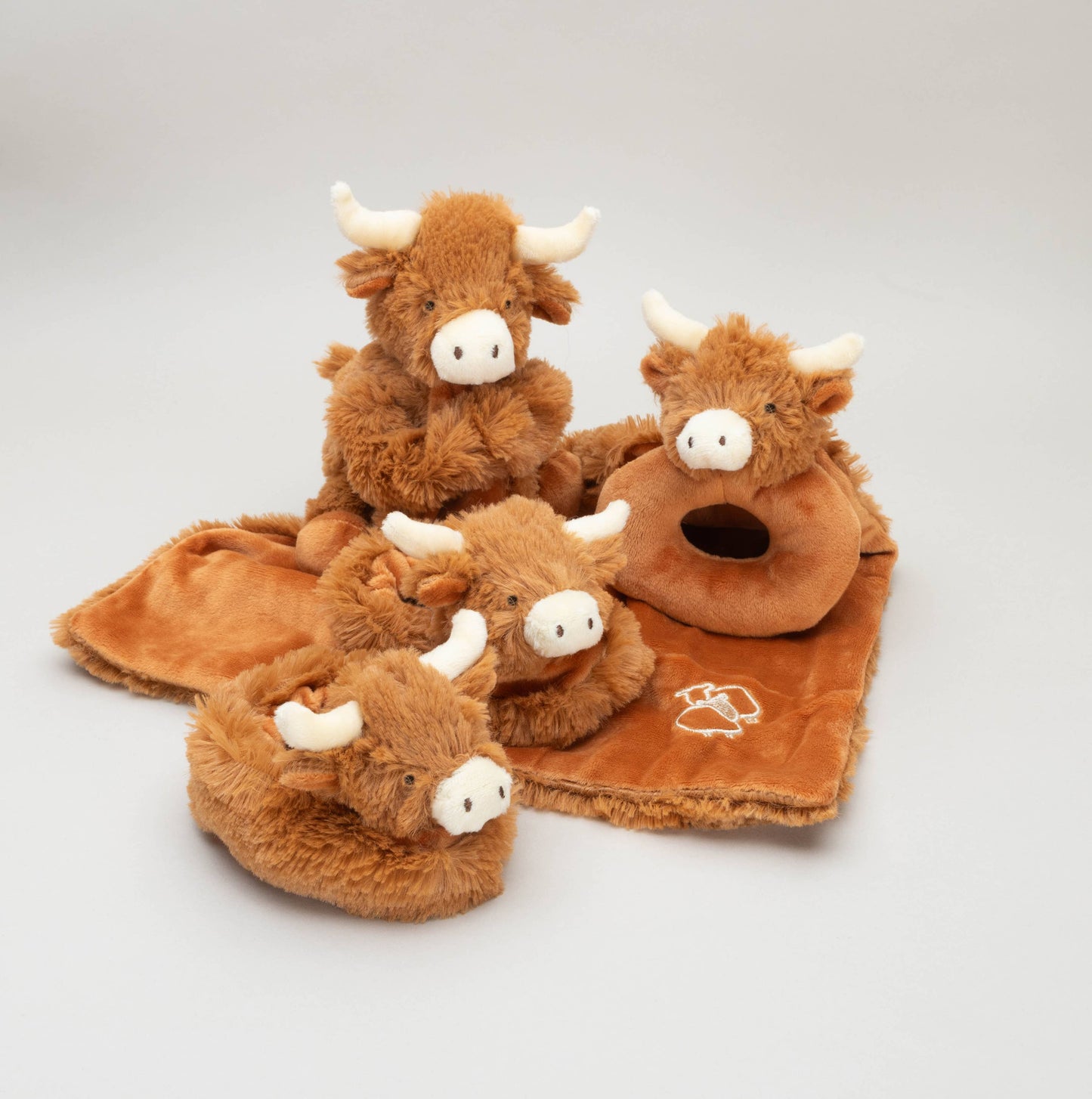 Jomanda Soft Toys & Accessories - Horny Highland Cow Baby Soft Toy Soother Comforter 29cm