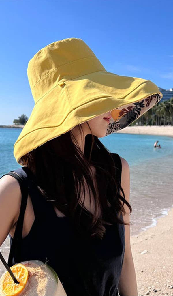 Winding River - **Closeout Price** Yellow Island Reversible Sun Hat
