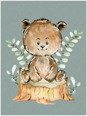 Busy Little Stitches - Fern Bear Toddler Blanket