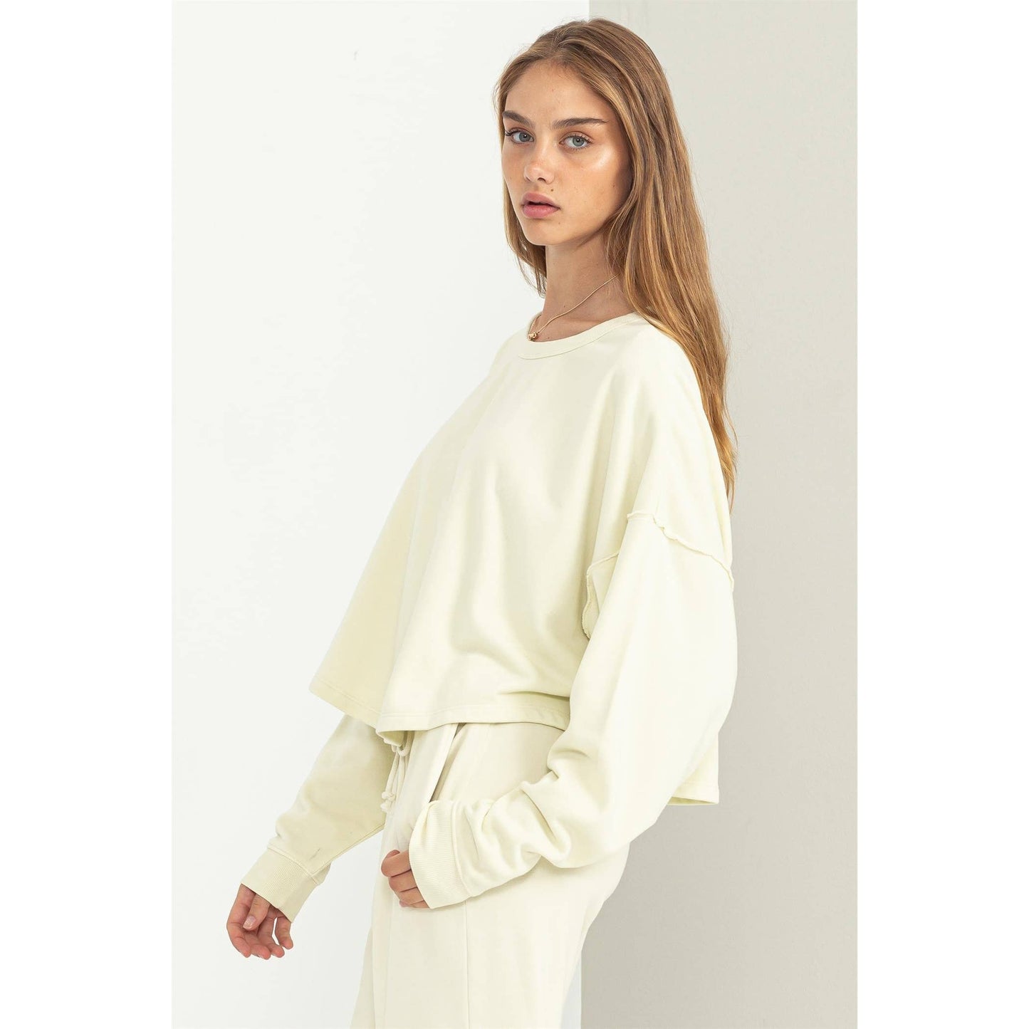 LEISURE LOVING OVERSIZED SWEATSHIRT: VINTAGE PLUM / S