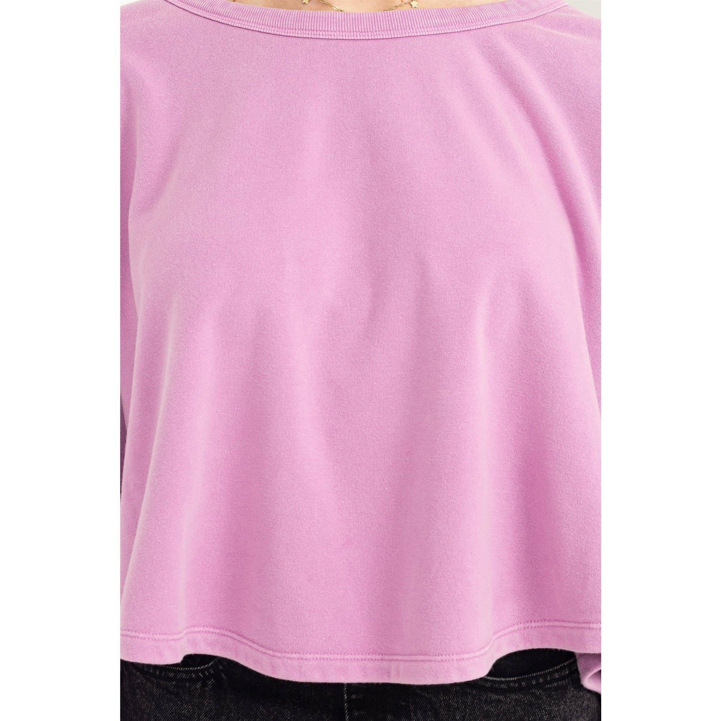 LEISURE LOVING OVERSIZED SWEATSHIRT: VINTAGE PLUM / S
