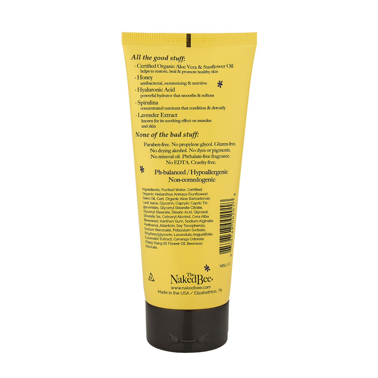 The Naked Bee - 6.7 oz. Lavender & Beeswax Absolute Hand & Body Lotion