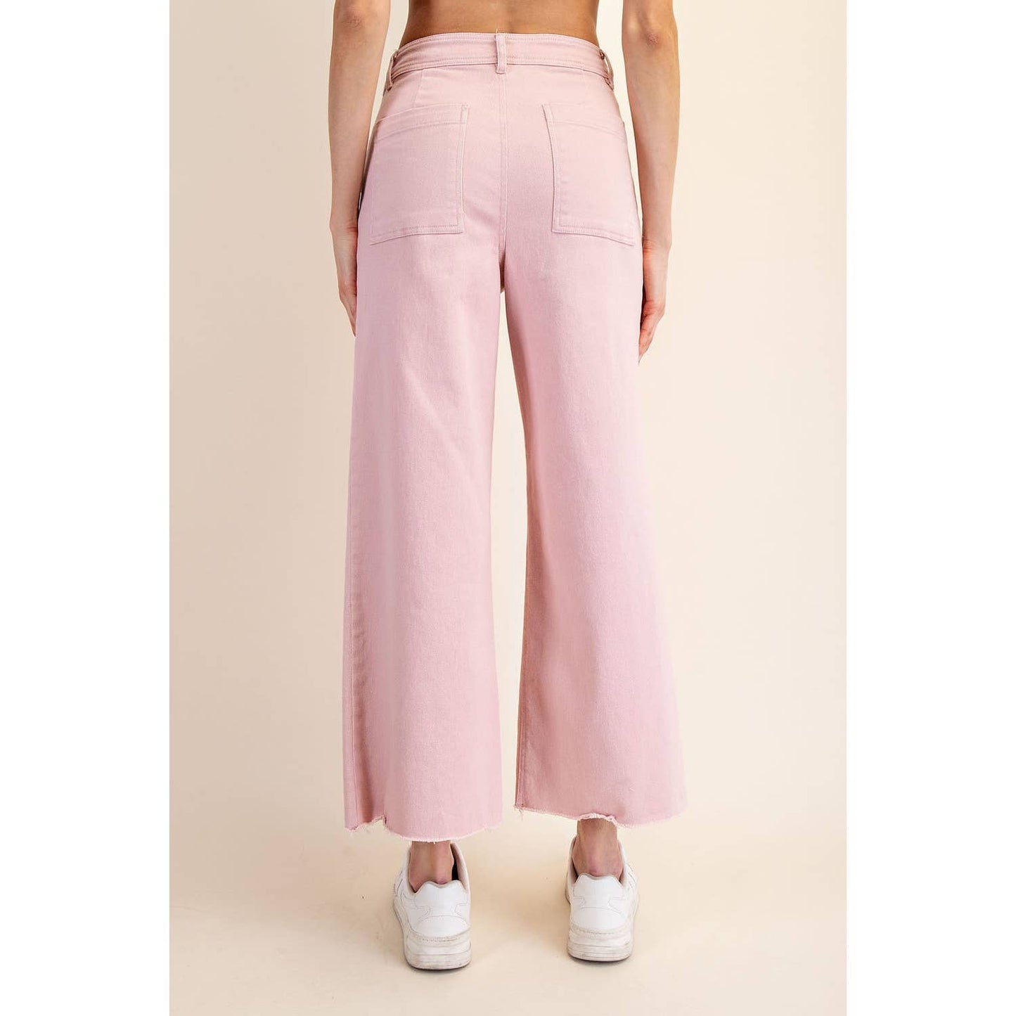 Rae Mode - COTTON TWILL WIDE LEG ANKLE PANT