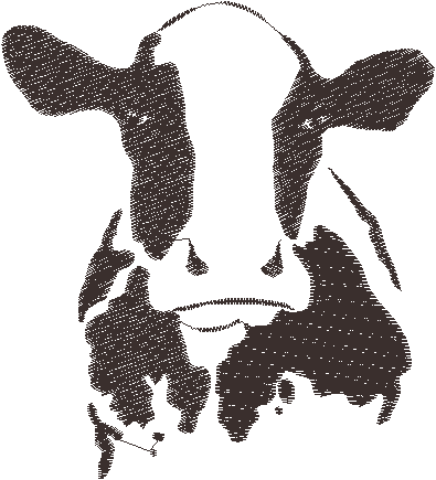 EMBELLISH By Kathleen - Embroidered Toddler Hoodie: Cow