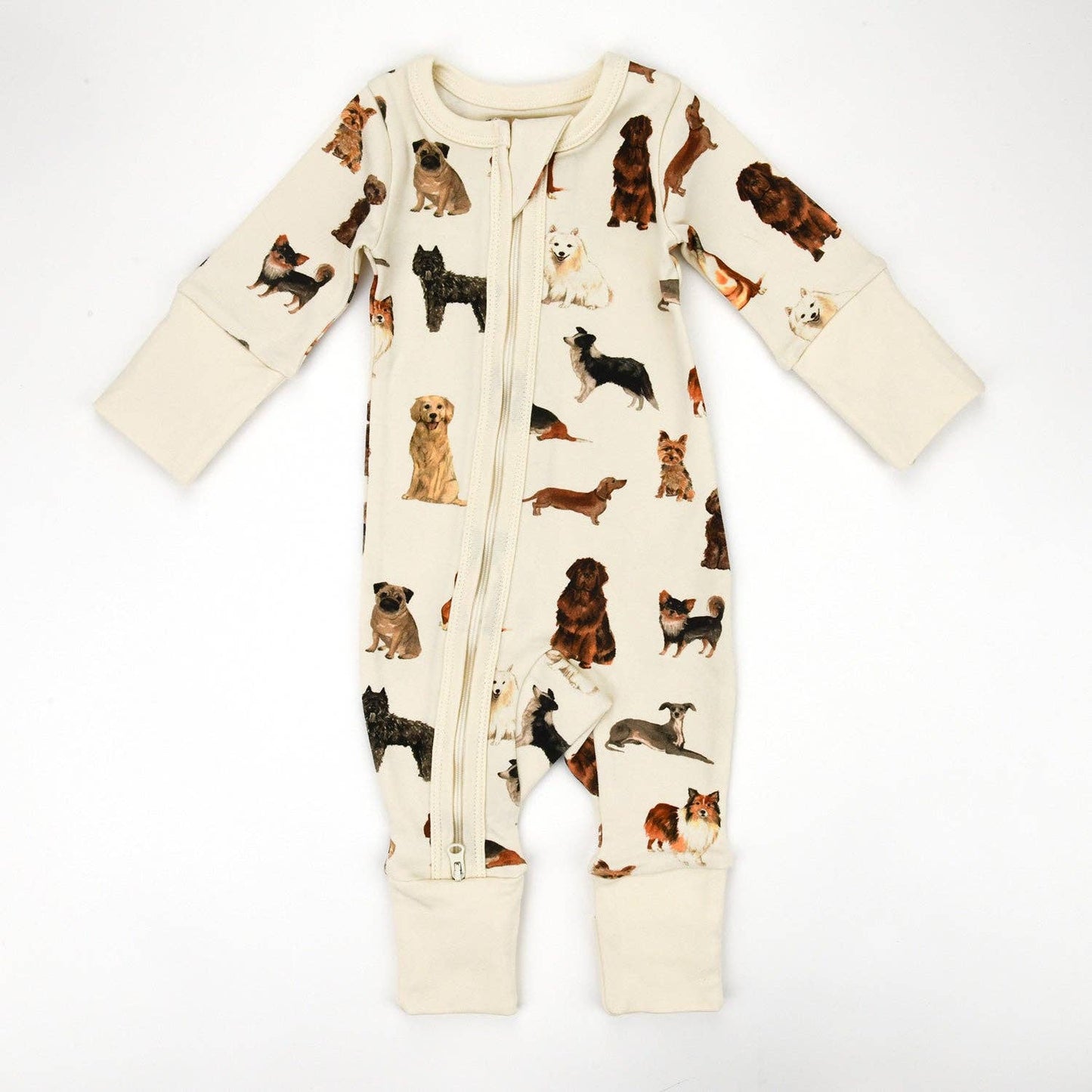 Earthy - Organic Cotton Baby Pajamas 2-Way Zip Front Zipper Sleeper, Otis