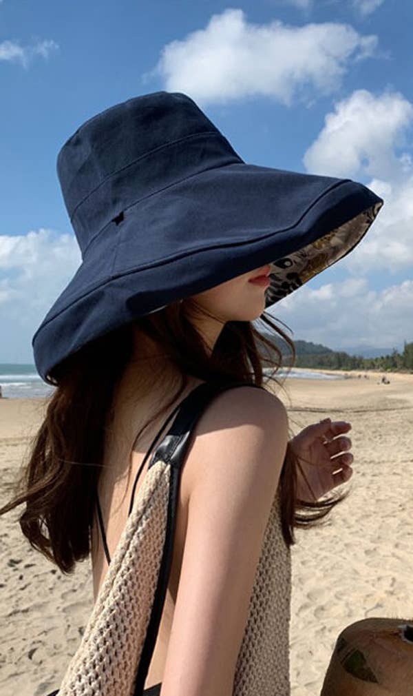 Winding River - Navy Island Collection Reversible Sun Hat