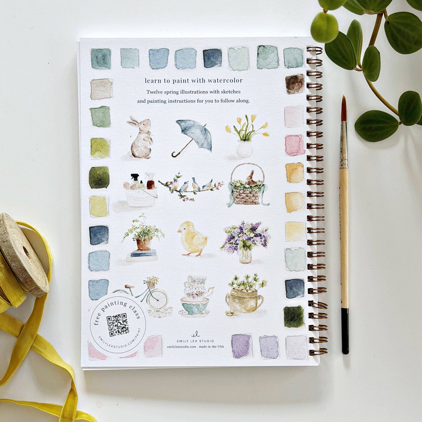 emily lex studio - Spring watercolor workbook
