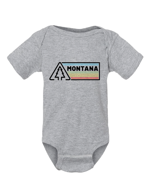 MT Brand Apparel - Tri Pine - Custom - Baby Short Sleeve One Piece