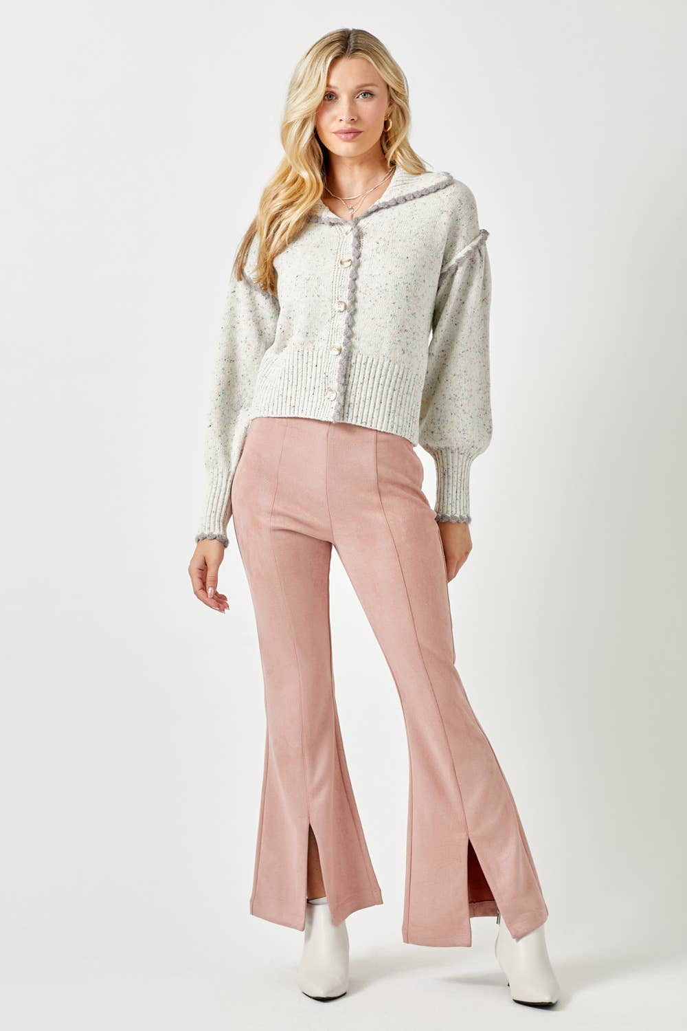 Mystree - 60195 Puff Sleeve Cardigan
