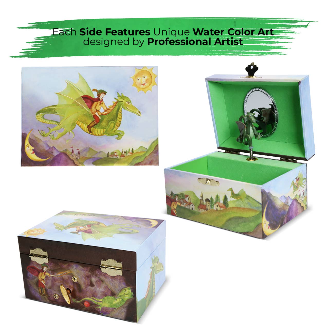 Playful Dragon Music Box
