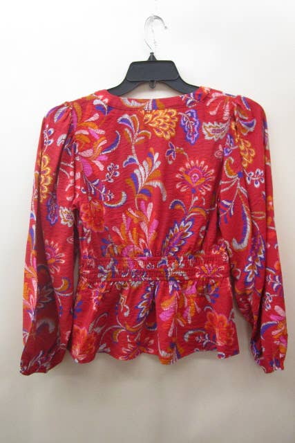 Oddi - Floral Printed Peplum Style Blouse