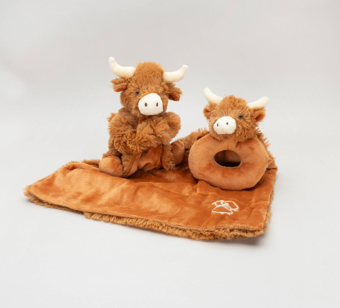 Jomanda Soft Toys & Accessories - Horny Highland Cow Baby Soft Toy Soother Comforter 29cm