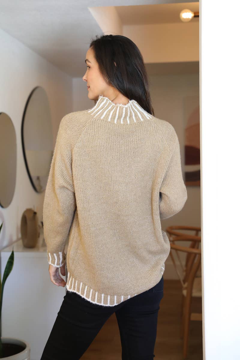 Nostalgia - NHQ23-ASIS ONE SIZE PULLOVER SWEATER WITH IVORY STICHES