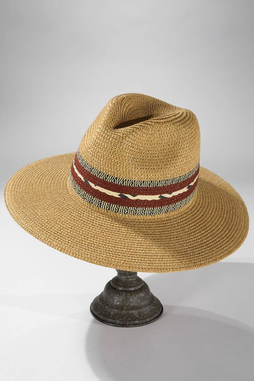 Urbanista Outlet - Braided Trim Panama Hat