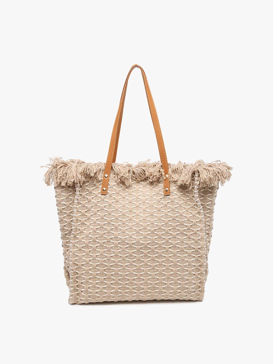 Jen & Co. - *SALE* M2091 Madison Handwoven Fringe Tote