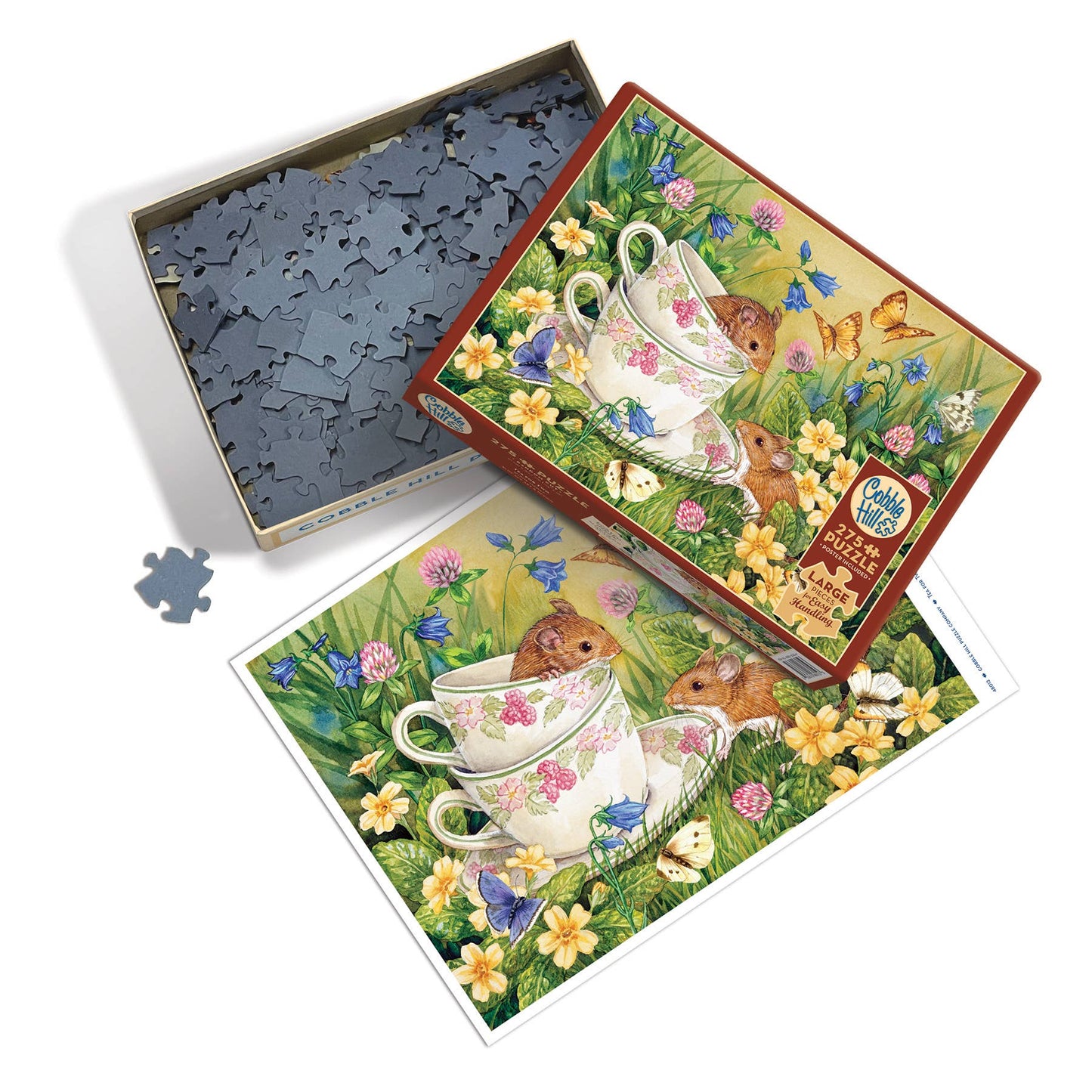 Outset Games and Cobble Hill Puzzles - Tea for Two 275-Piece Puzzle