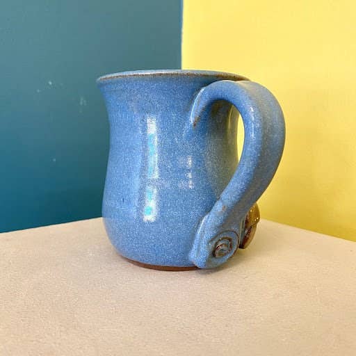 MudWorks Pottery - Gnome with Mushrooms Mug