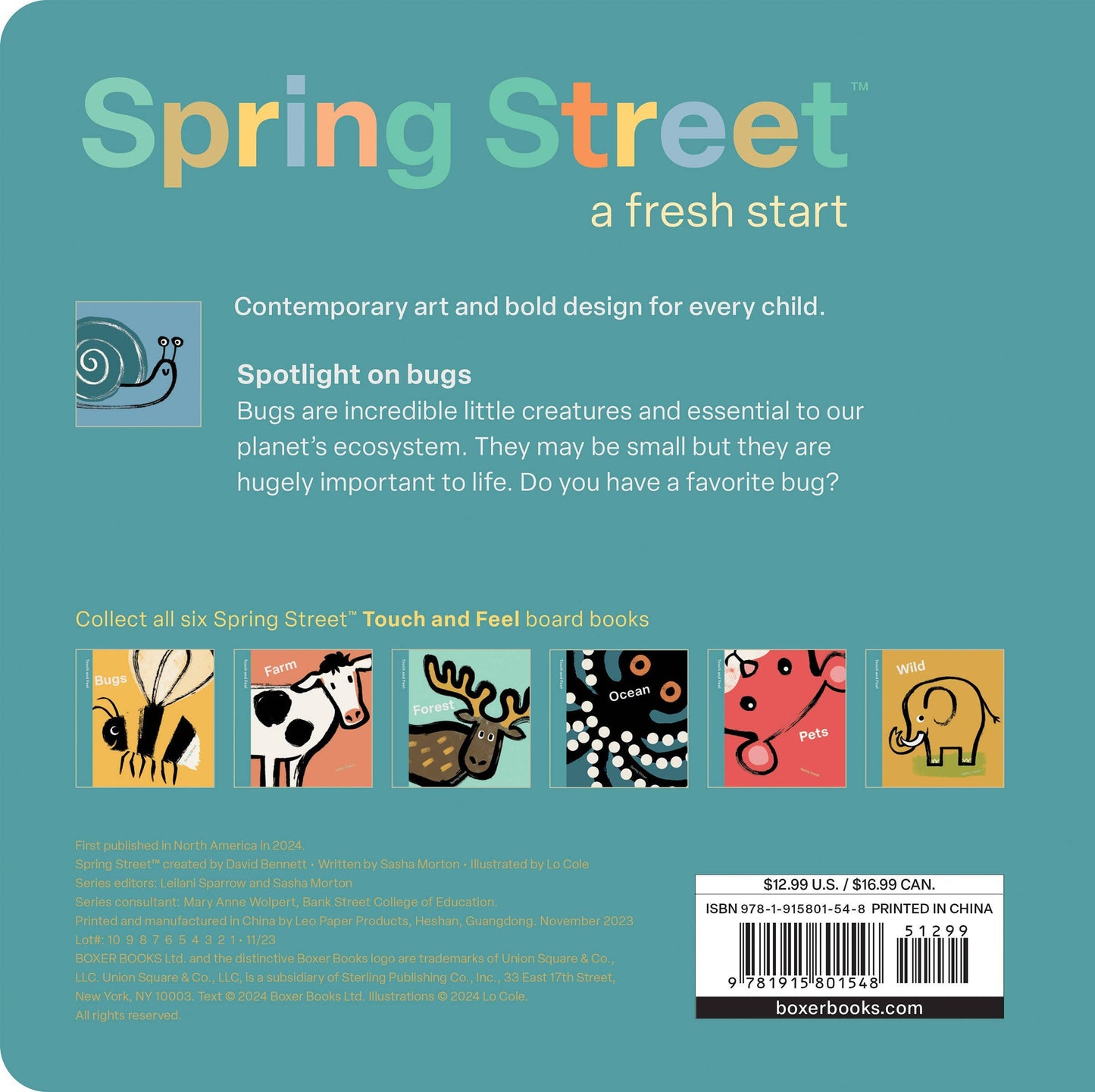 Hachette Book Group - Spring Street Touch and Feel: Bugs by Boxer Books