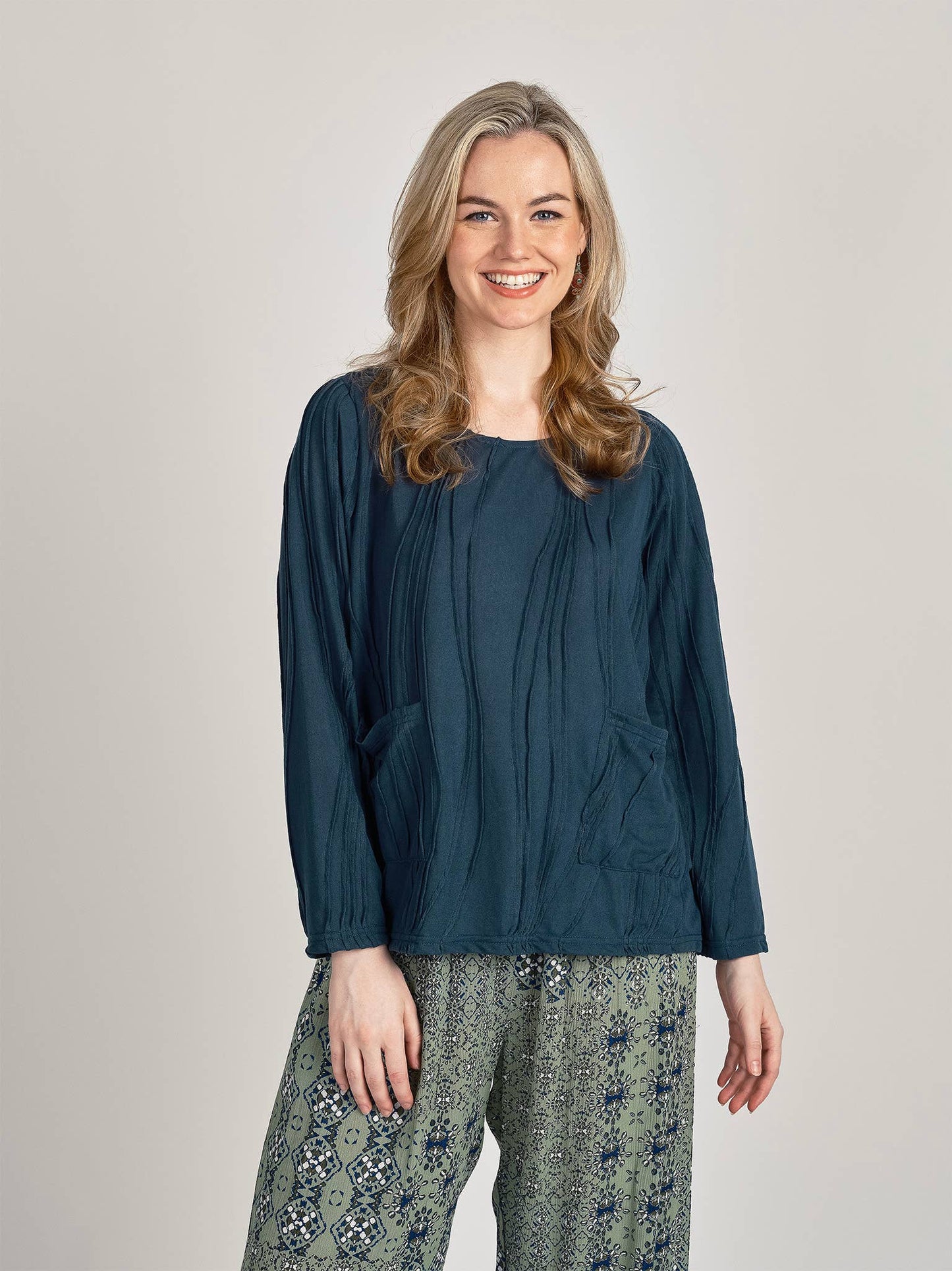 Windhorse Trading Inc - Stitched Abigail Top. WN418