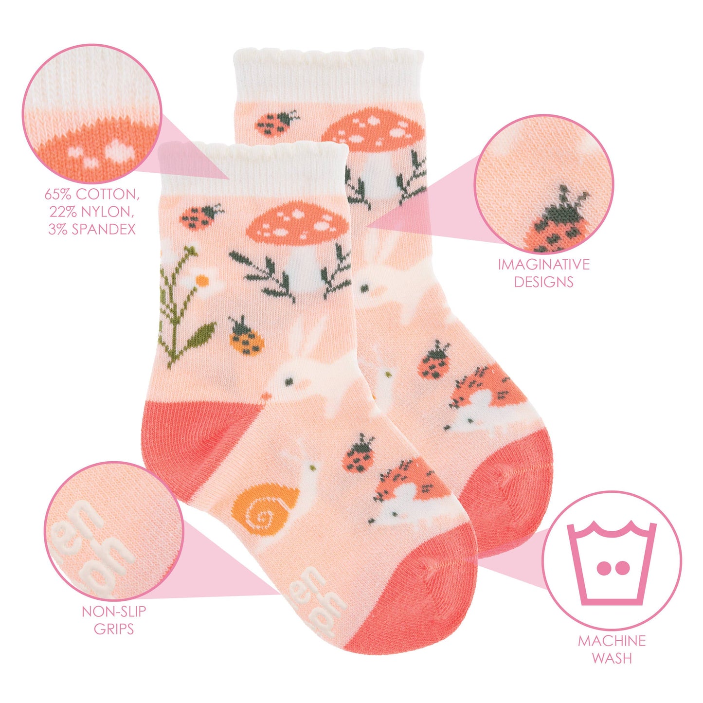 Stephen Joseph Gifts - Strawberry Fields Toddler Socks