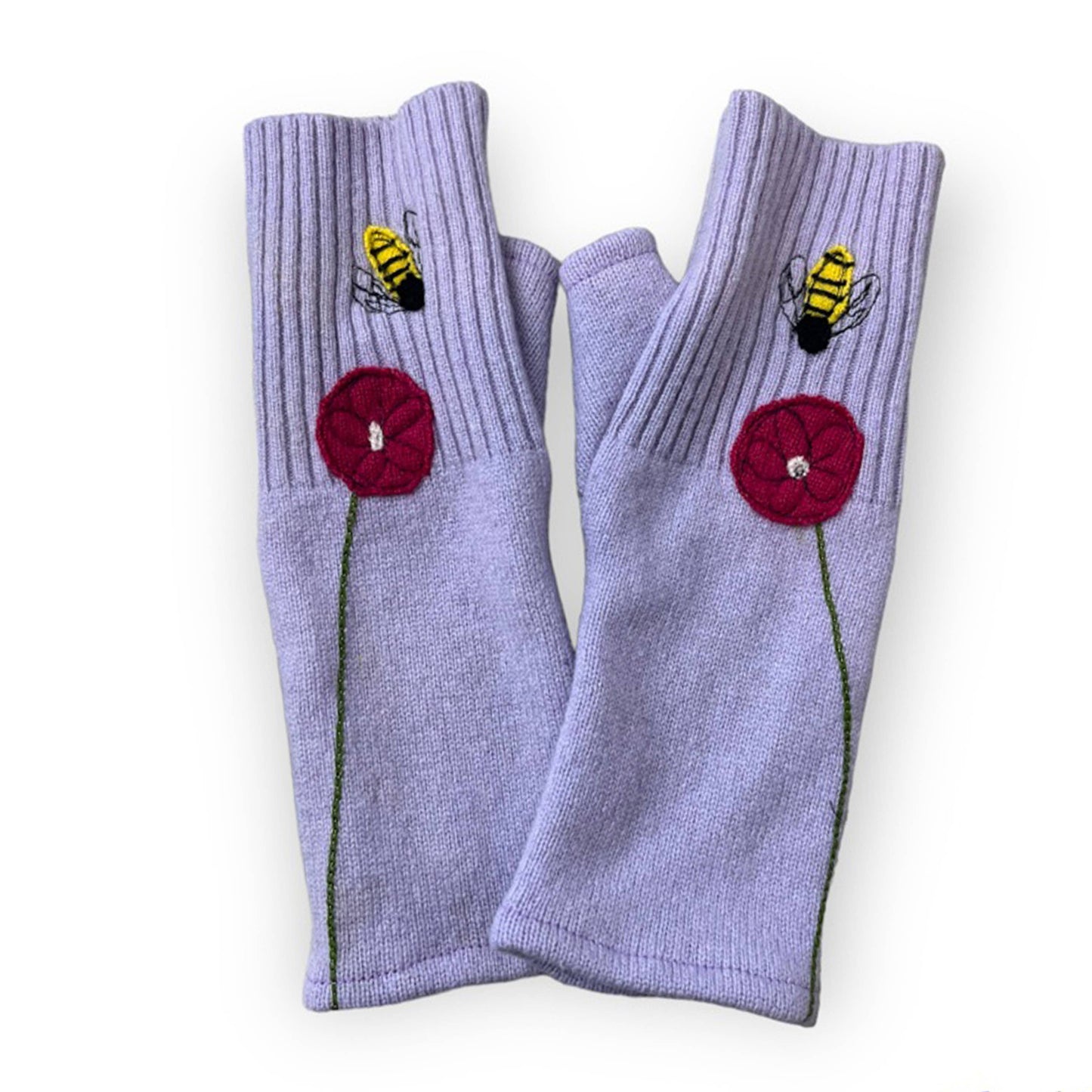 Sardine Clothing Co. - Fingerless Cashmere Gloves-Bee