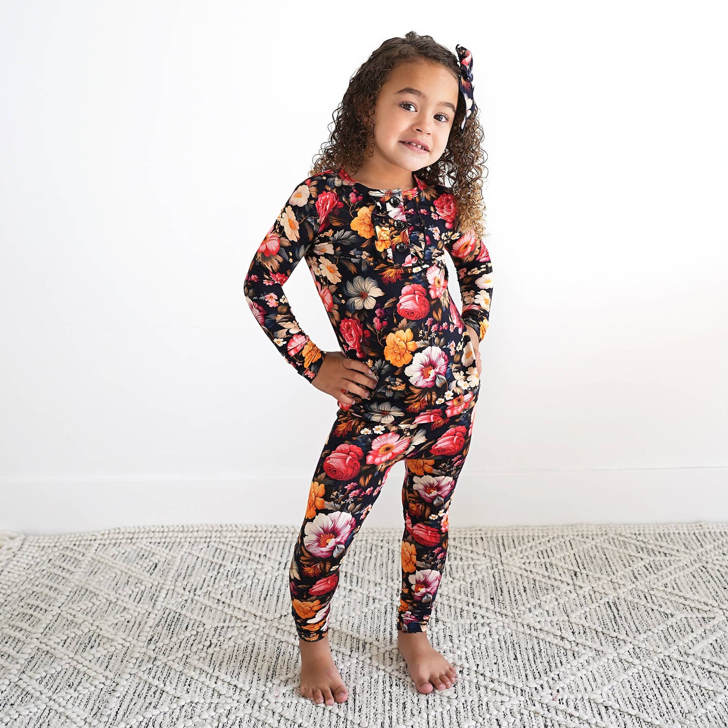 Gigi and Max - Lola Ruffle Two Piece Set Bamboo Clothing Kids Pajamas