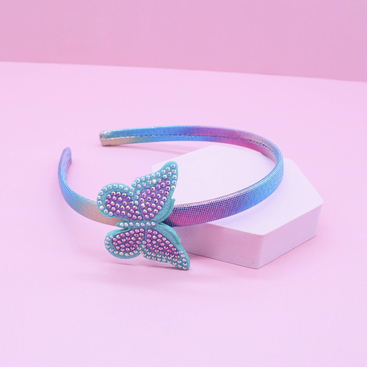 Frog Sac - Interchangeable Rhinestone Charm Headband and Hair Clips