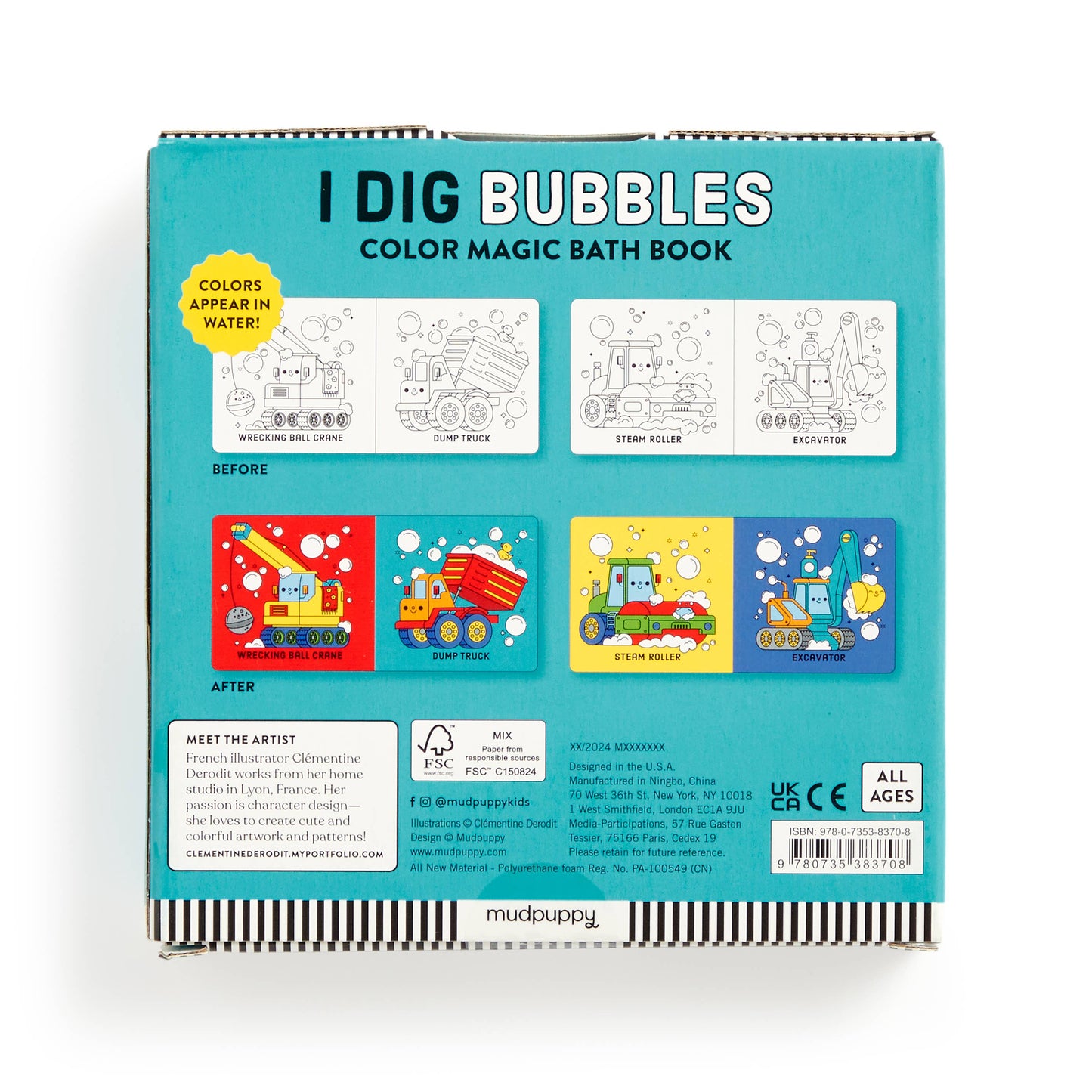 Chronicle Books - I Dig Bubbles! Color Magic Bath Book