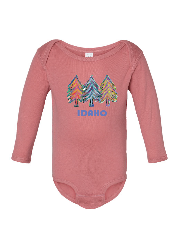MT Brand Apparel - Triple Trees - Custom - Baby Long Sleeve One Piece