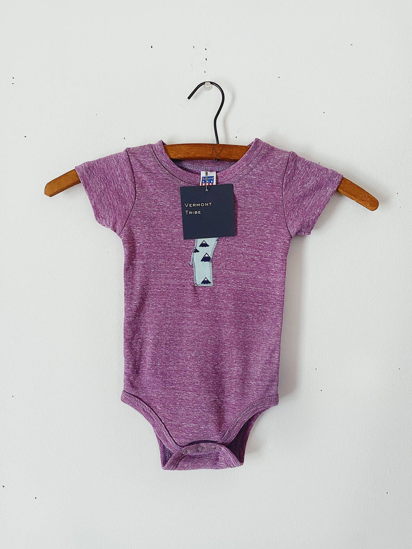 Vermont Tribe - Vermont Baby Bodysuit - Purple