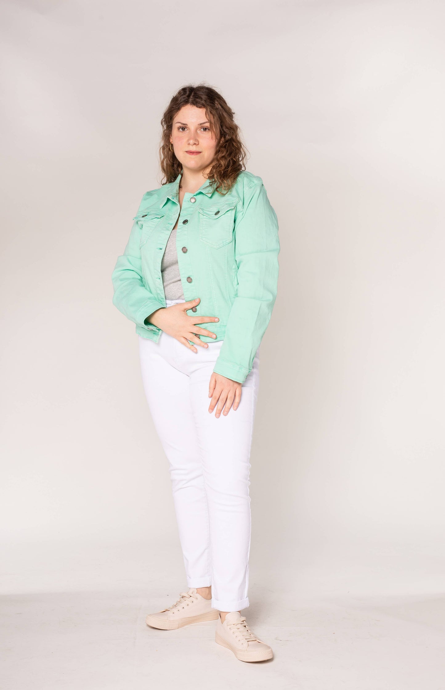 Nina Carter - Color Jacket - Plus size Sage